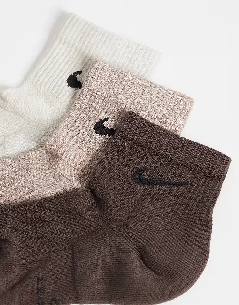 Носки низкие Everyday 3 шт Nike, нейтральный мультиколор — фото 3