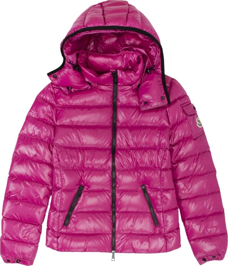 

Куртка Moncler Bady Hooded Shiny Full Zip Jacket 'Fuchsia', розовый