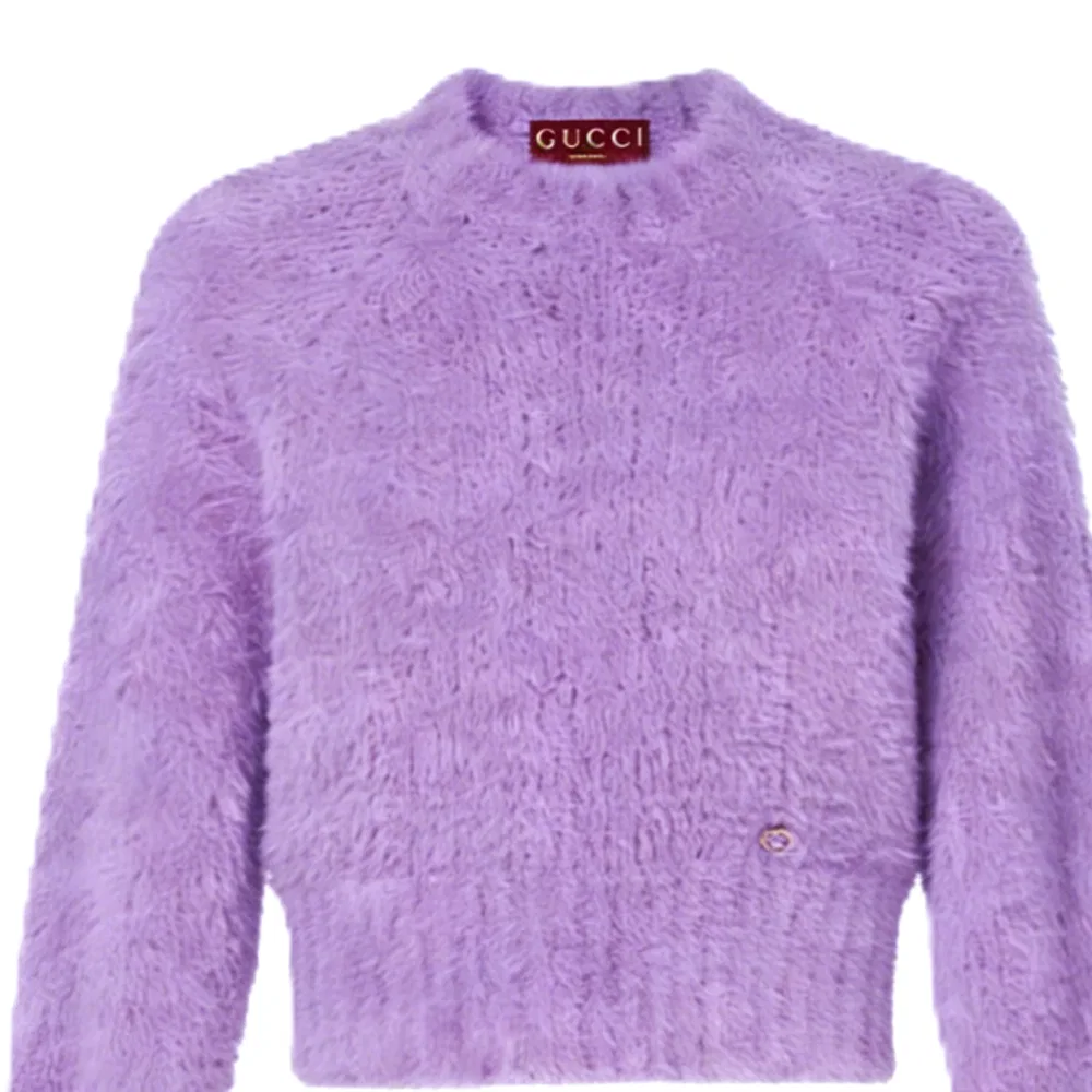 Свитер GUCCI Из шерсти и мохера, свободный крой, фиолетовый — фото 3