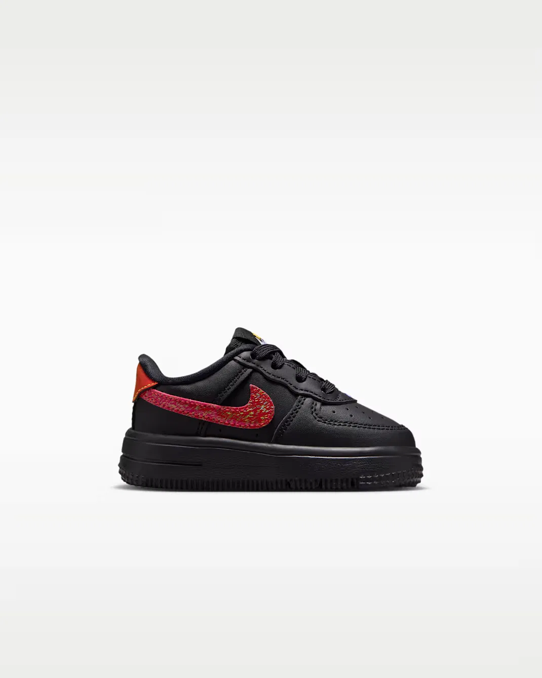 Детская/подростковая обувь Nike Force 1 Low, Black/Laser Orange/Picante Red/Action Grape — фото 3