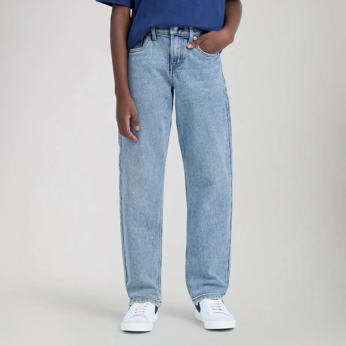 свободные прямые джинсы 565, большие размеры для мальчиков 8-20 Levi's, Alanis - Blue — фото 2