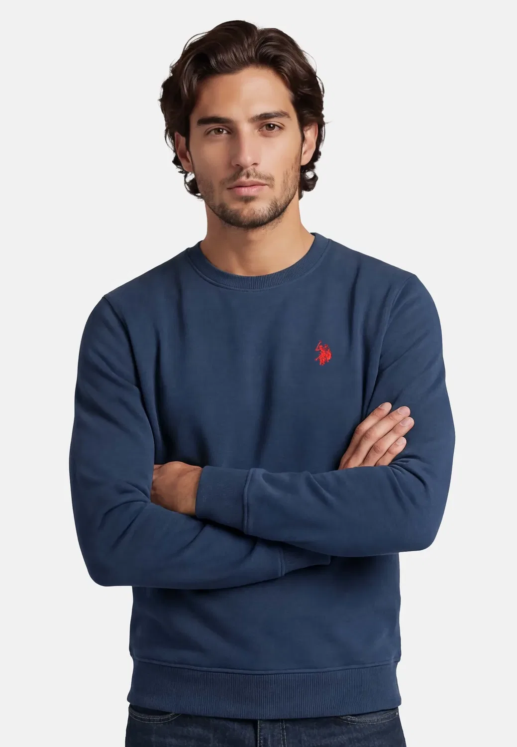 Мужской свитер классический P-022 U.S. Polo Assn., Navy — фото 2