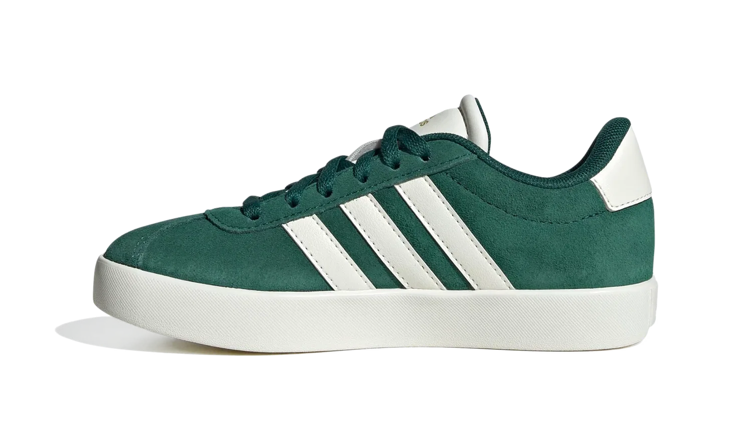 Детские кроссовки на шнуровке Adidas VL Court 3.0, зеленый — фото 3