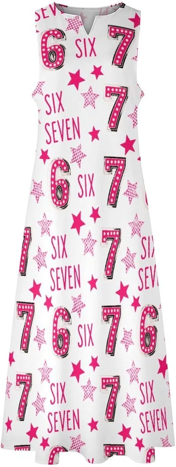 Женское повседневное платье миди свободного кроя Six Seven, Style-12 — фото 4