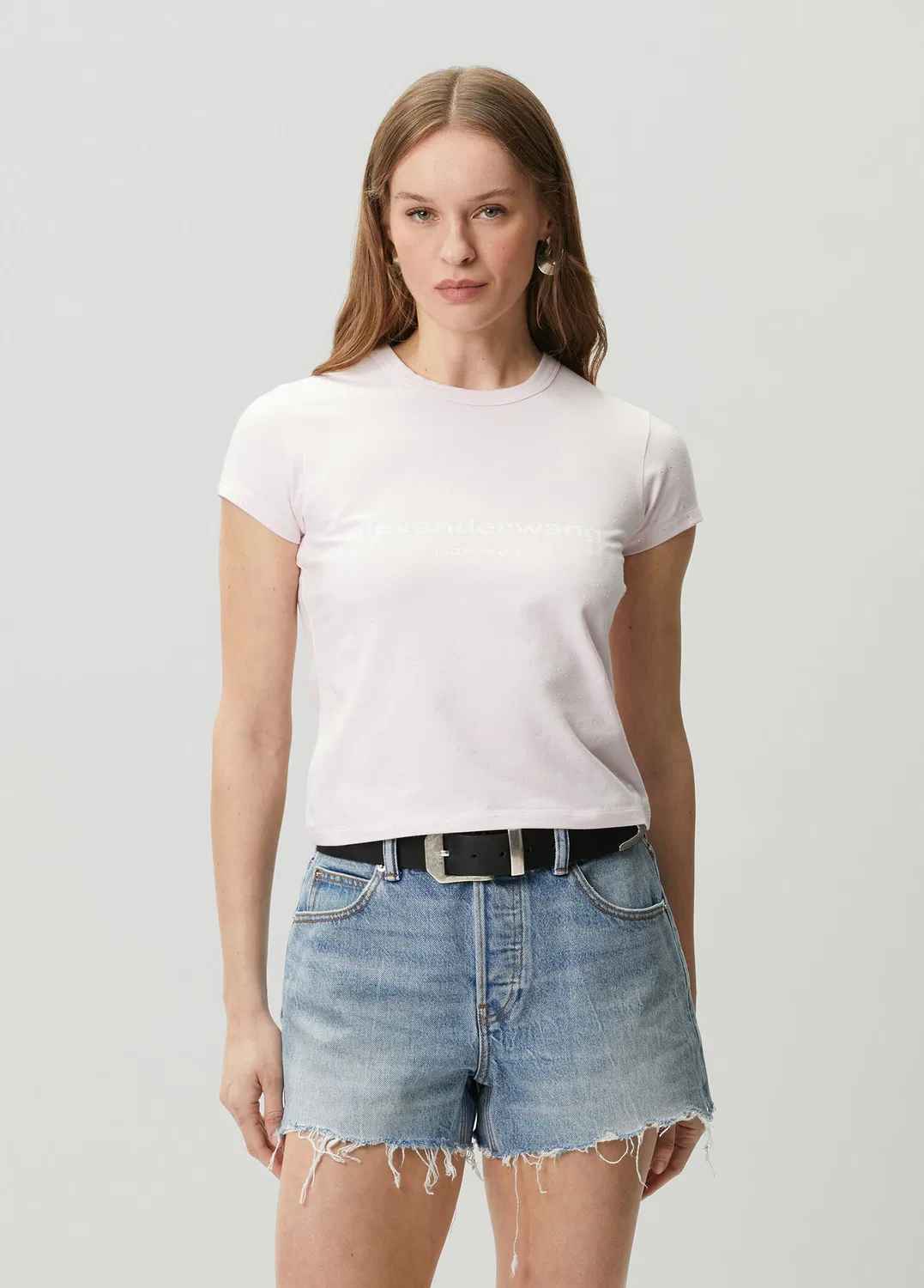 Футболка Alexander Wang, light pink