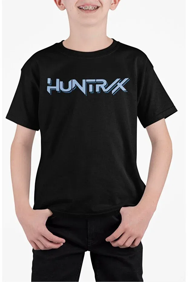 Детская футболка с принтом Derpy huntrix back printed unisex kids t-shirt, kpop demon hunters baby t-shirt Fuddy Moda, Black — фото 2