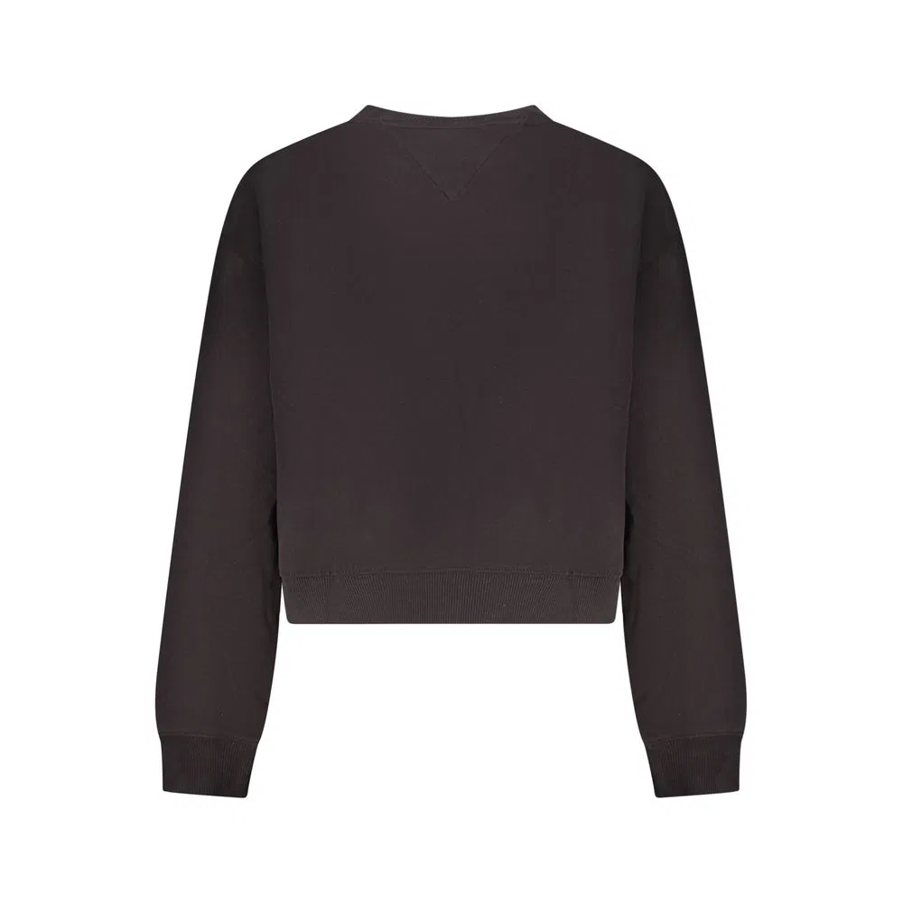 Женский свитшот с тисненым логотипом Tommy Hilfiger, Black — фото 2