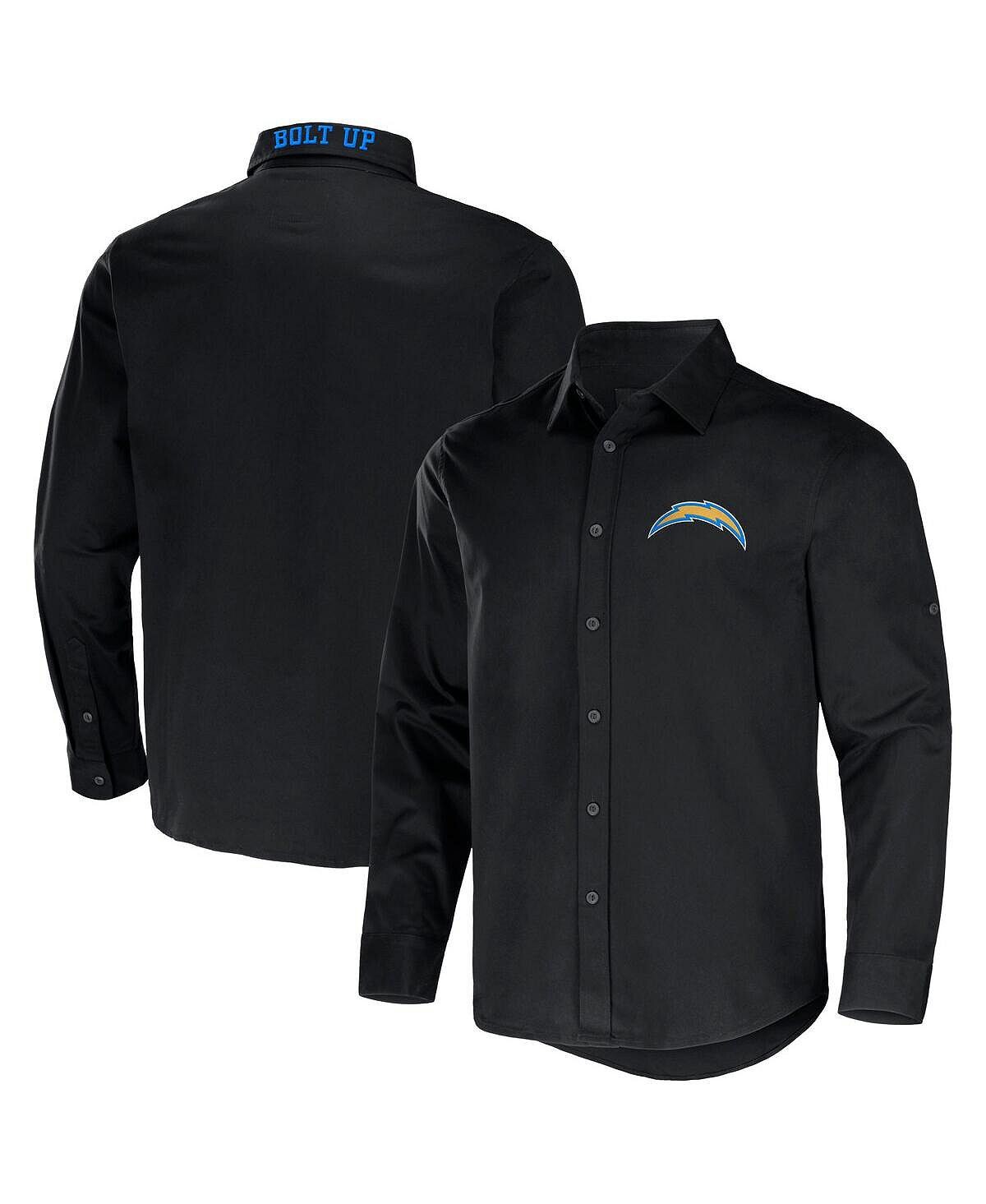 

Мужская рубашка nfl x darius rucker collection by black los angeles chargers трансформируемая рубашка из твила с длинным рукавом на пуговицах Fanatics, черный