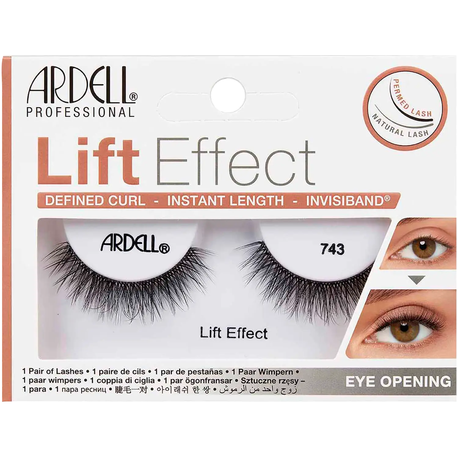 

Ardell Lift Effect 743 накладные ресницы на полоске, 1 упаковка