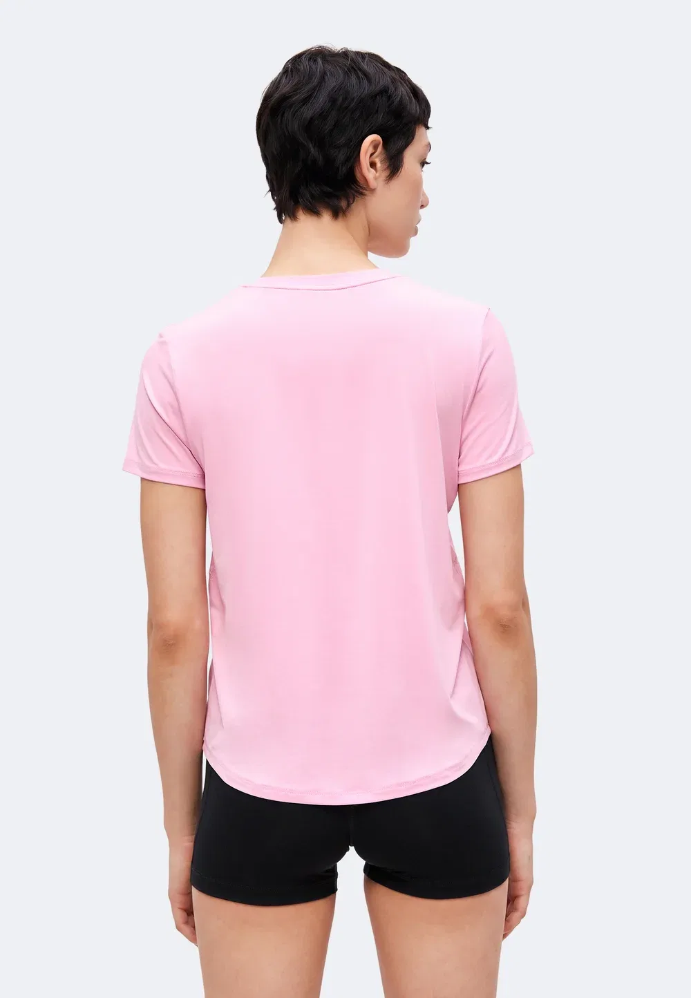 Классика - спортивная футболка Nike Performance, Pink Rise/White — фото 3