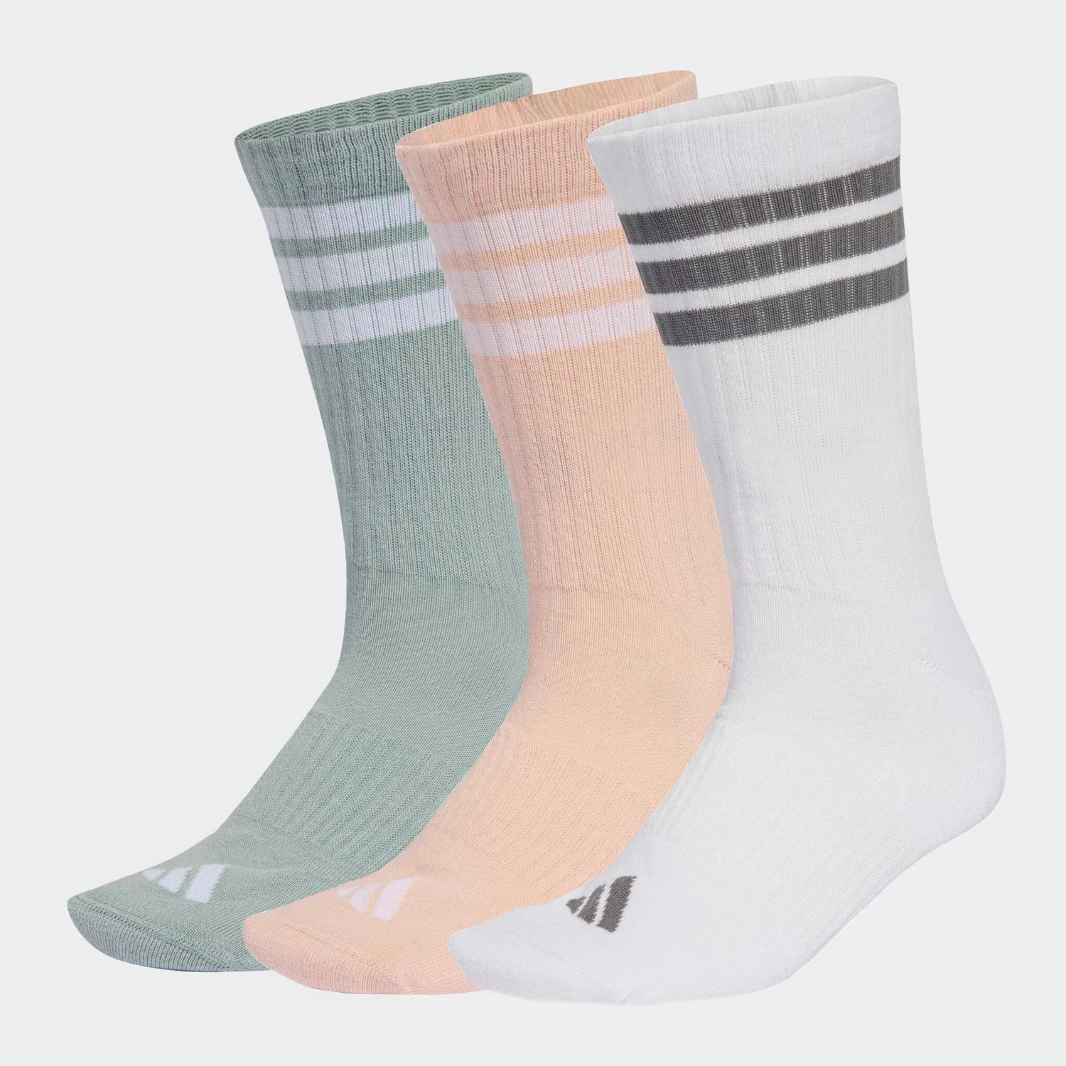 Женские носки с мягкой подкладкой 3-Streifen Adidas Performance, Blush Pink/White/Wonder Sage