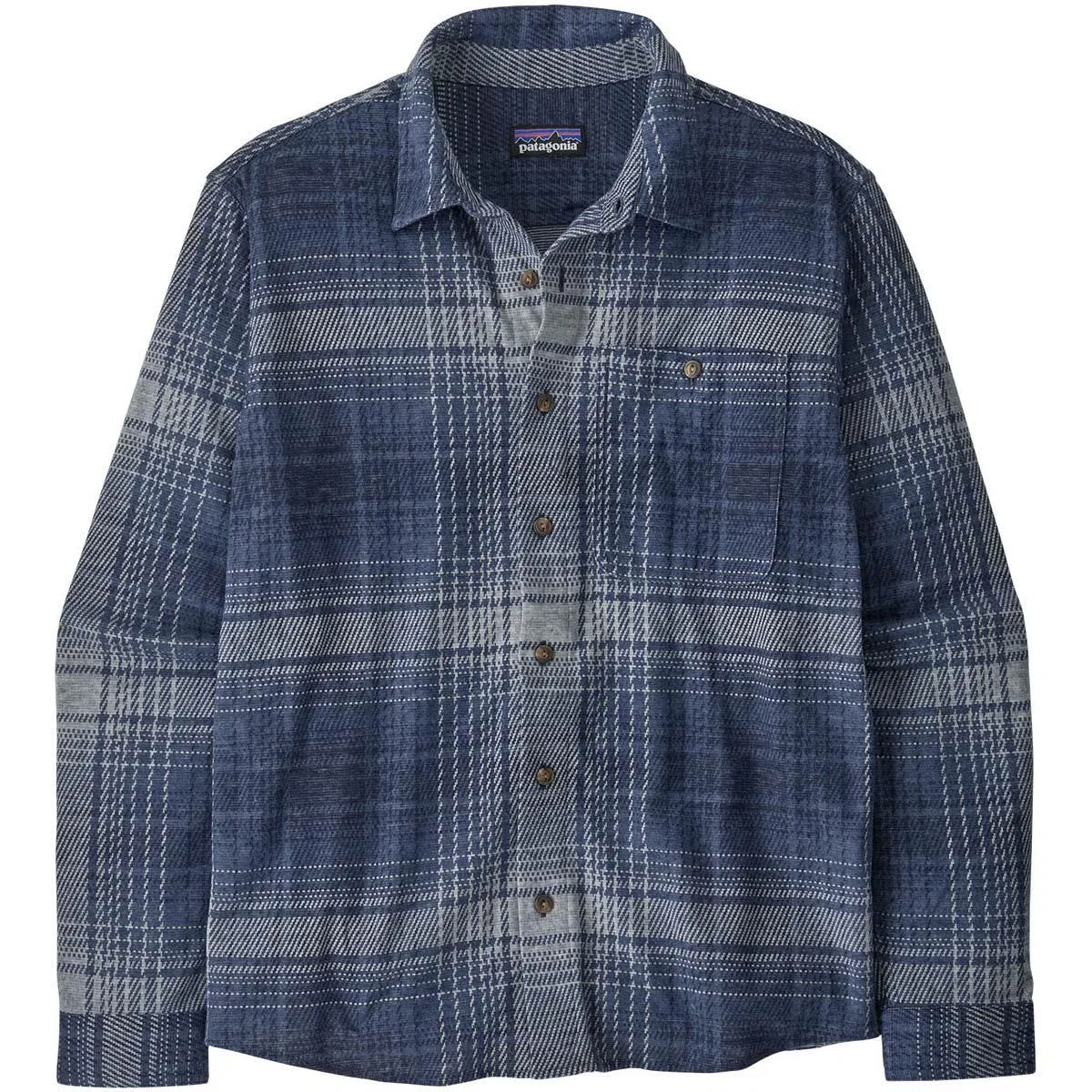 Фланелевая рубашка из футера с растяжением Fjord Flannel Patagonia, Slopeside/New Navy