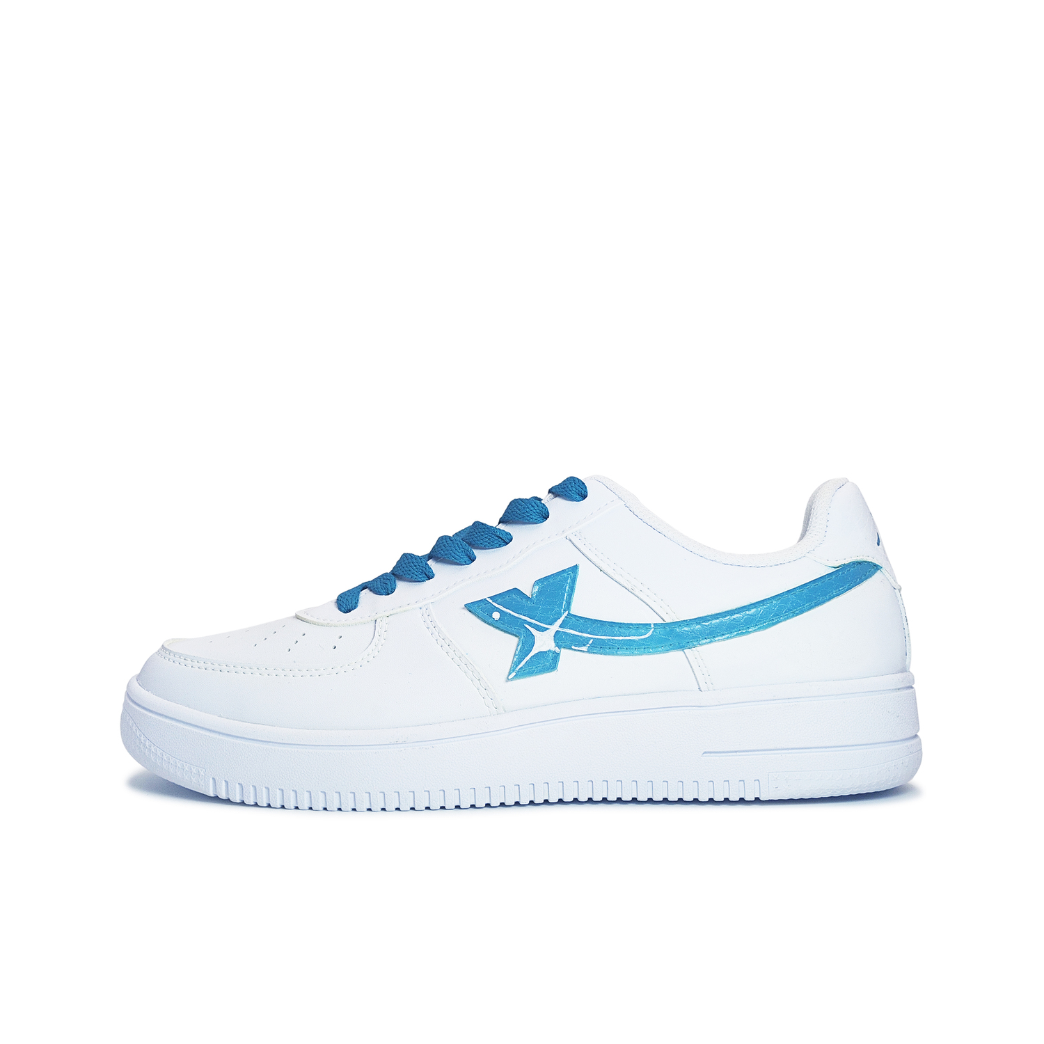 

XTEP Скользоустойчивые кроссовки Air Force One с амортизацией низкие унисекс бело-голубые, цвет White Blue