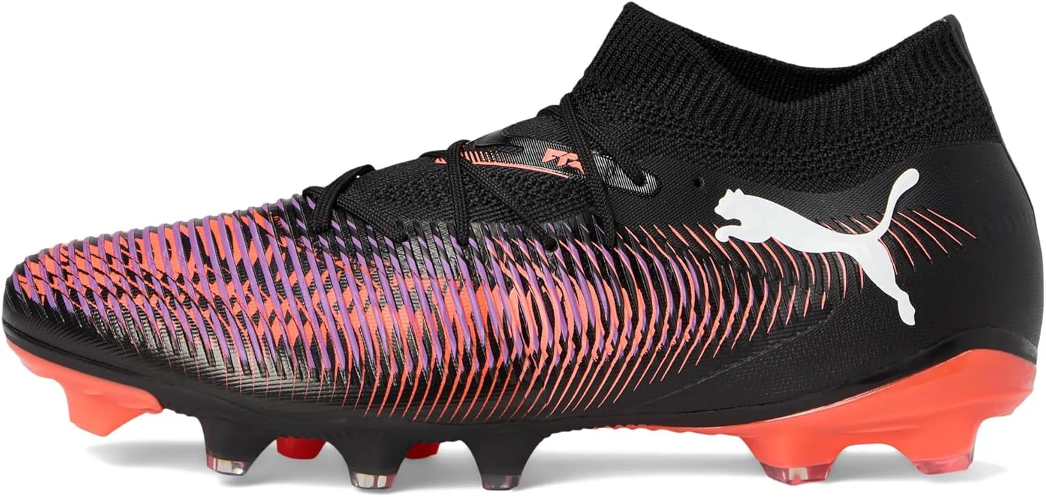 Футбольные бутсы Puma Men's Future 8 Match для твердого и искусственного покрытия, черный/белый/красный — фото 4
