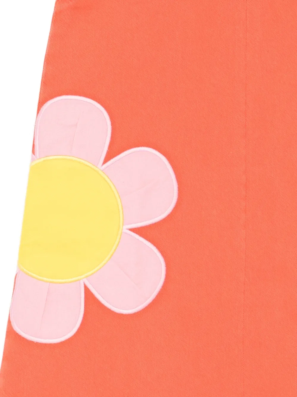Платье с цветочной аппликацией Stella Mccartney Kids, оранжевый — фото 3