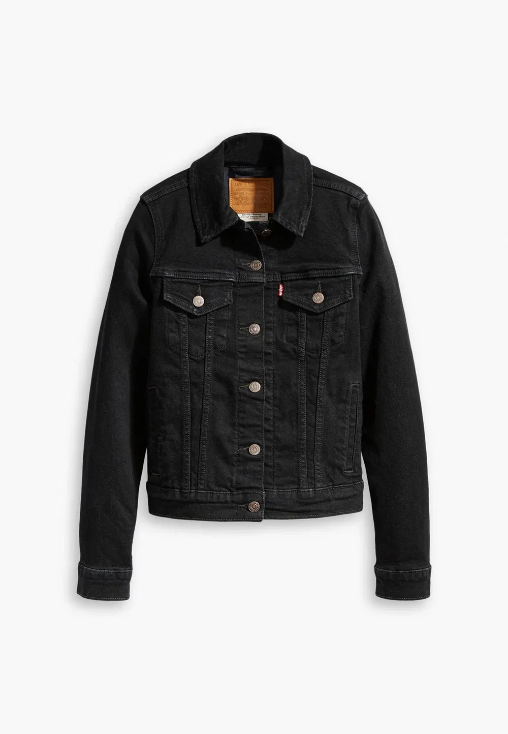 Оригинальная джинсовая куртка дальнобойщика Levi'S, Black — фото 4