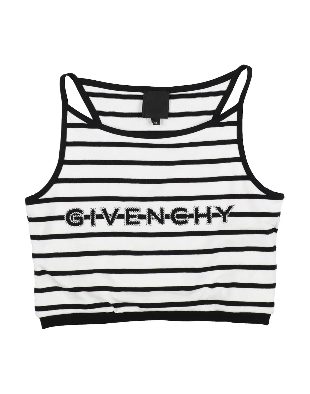 Детский топ для девочек в полоску Givenchy, белый