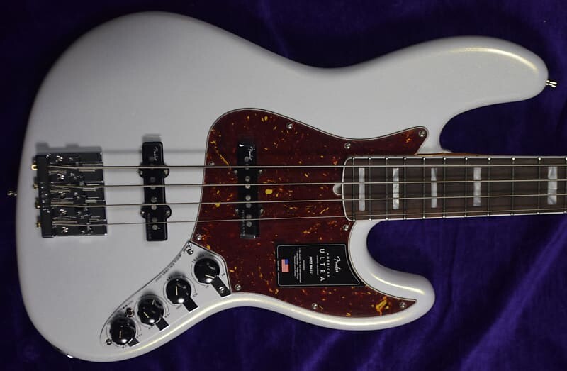 

Fender AM Ultra Jazz 4, арктическая жемчужина / палисандр American Ultra Jazz 4