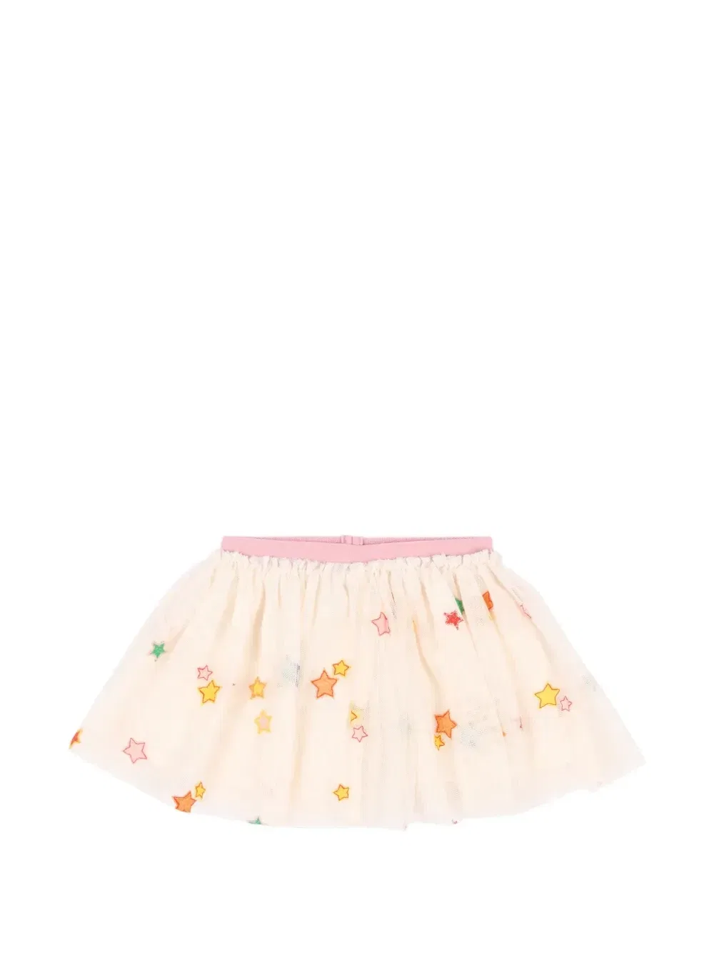 Юбка из тюля со звездным мивом Stella Mccartney Kids, бежевый