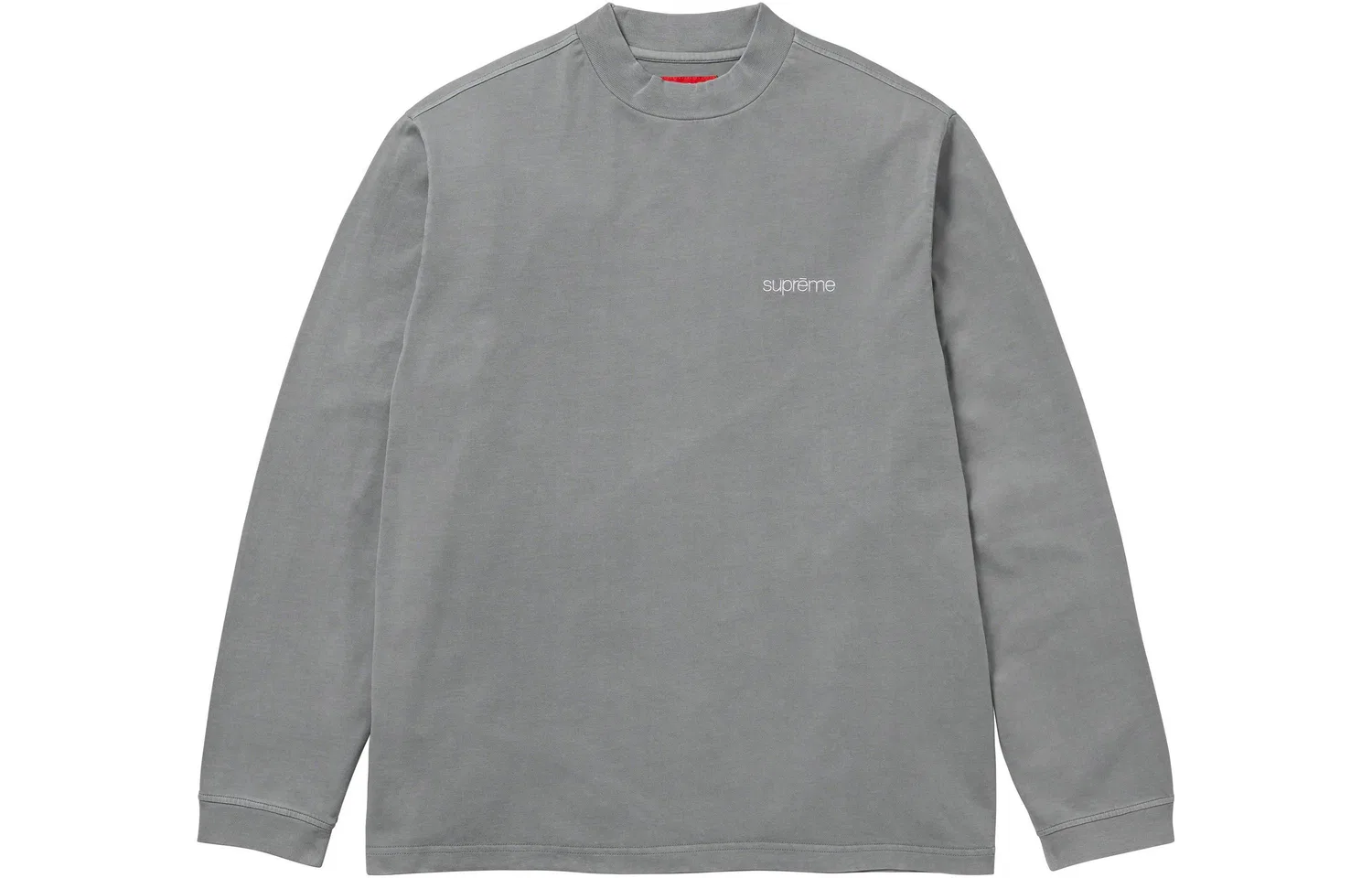Футболка с длинным рукавом и высоким воротом Supreme, Gray/Grey
