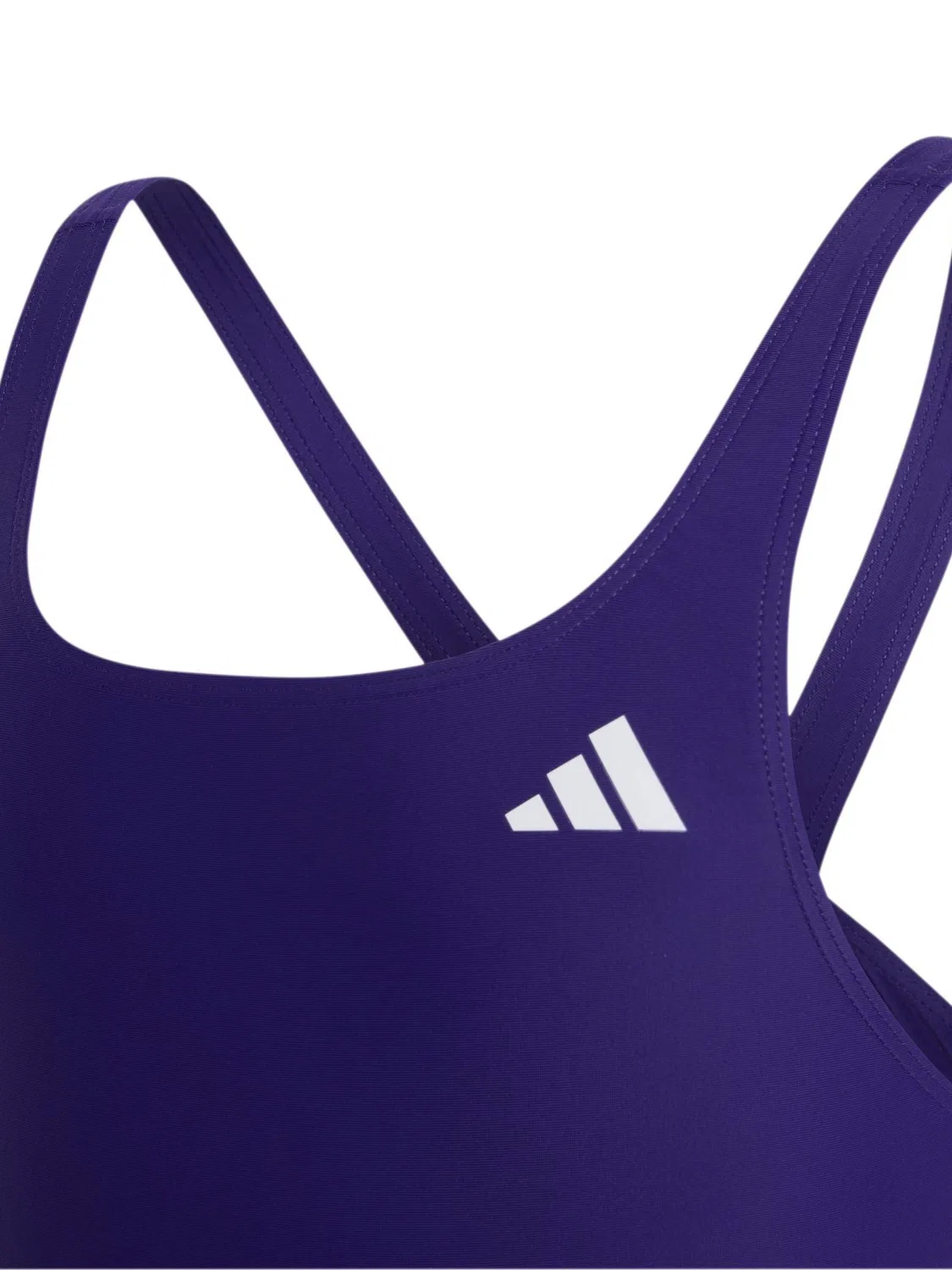 Купальник слитный с V-образной спинкой adidas, синий — фото 2