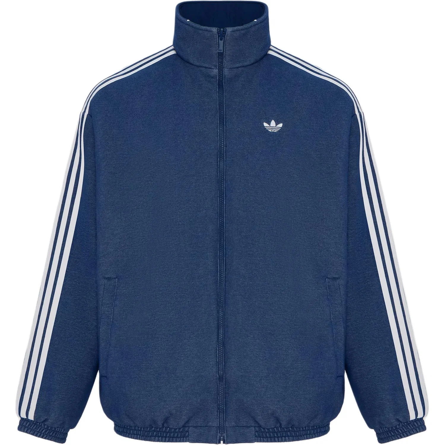 Детская утепленная куртка-пуховик с воротником-стойкой Adidas Originals, Dark Indigo — фото 2
