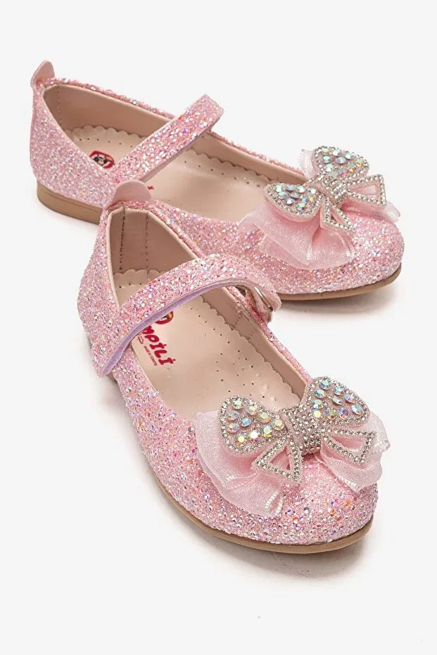 Детские балетки для девочек с ортопедической стелькой Minican, Powder