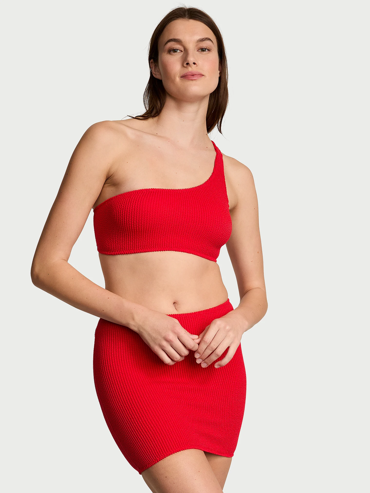 Юбка Victoria's Secret Swim Crinkle Swim Cover-Up, красный — фото 2