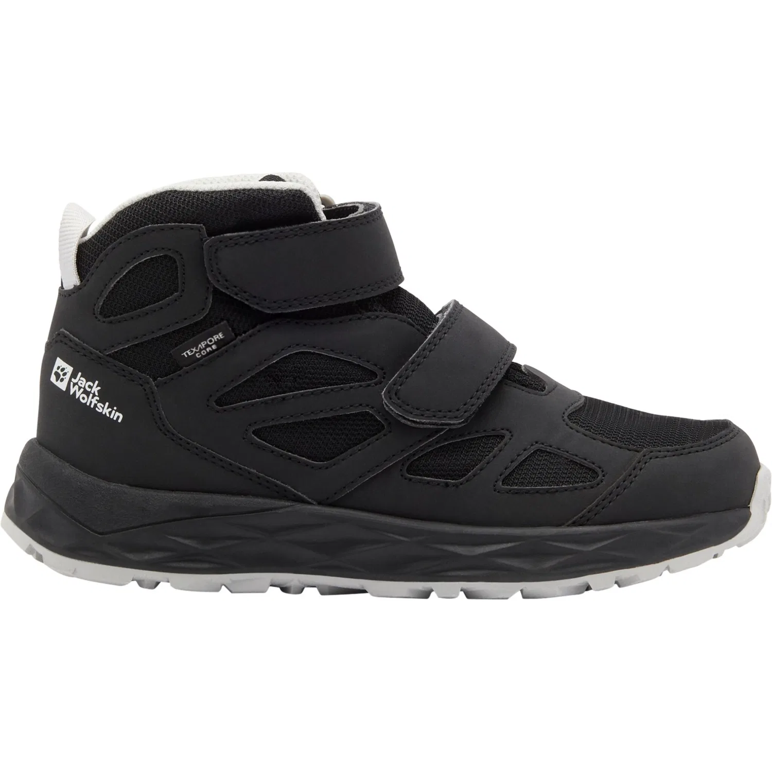 Детские водонепроницаемые кроссовки-походники Woodland 2 Texapore Mid Jack Wolfskin, Phantom