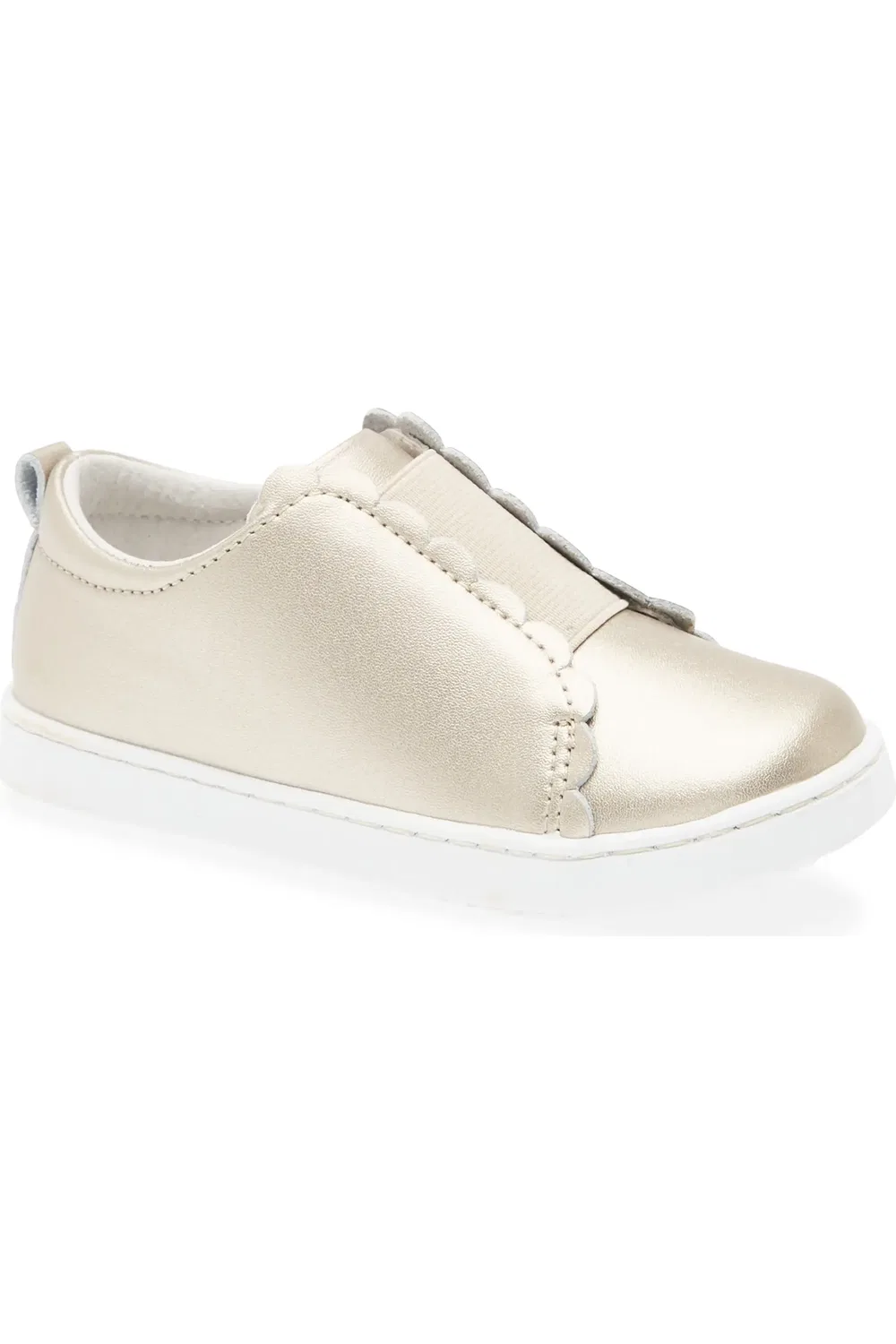 Детские кеды slip-on с отделкой гребешком Phoebe L'AMOUR, Gold
