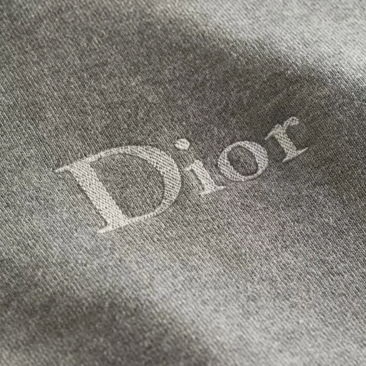 Мужской свитшот с воротником-стойкой серый DIOR, Gray — фото 4