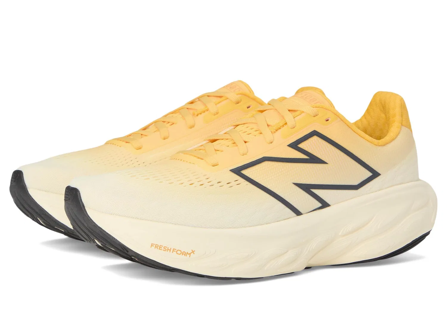 Детские беговые кроссовки с максимальной амортизацией Fresh Foam X 1080 V14 New Balance, Clementine Angora Black Cement