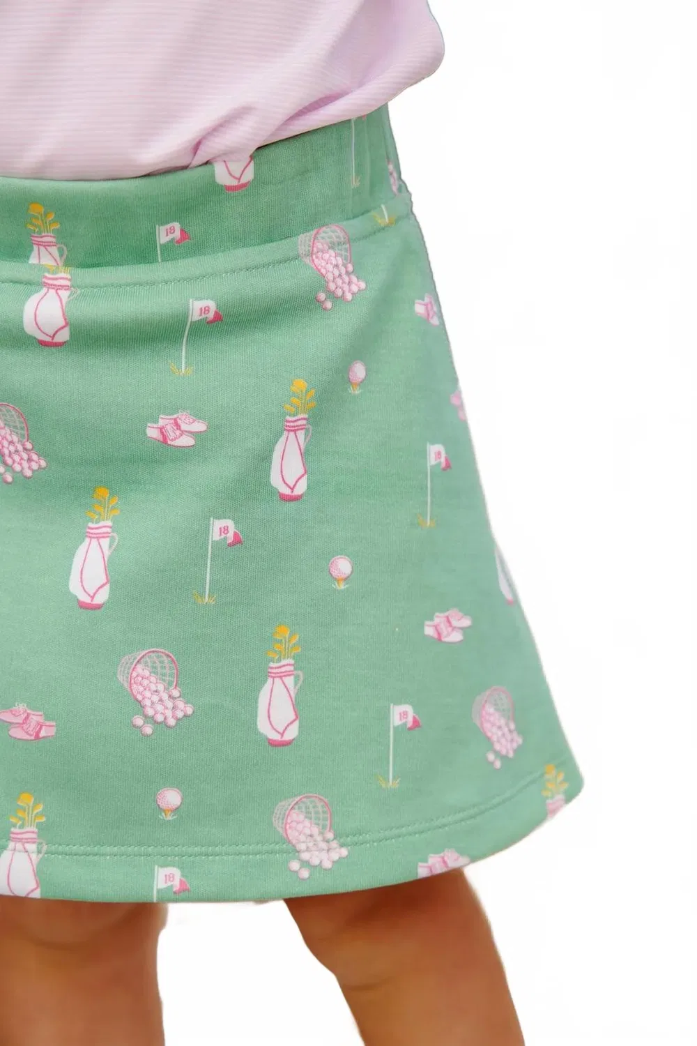 Детская юбка-шорты с принтом Searcy Skort The Beaufort Bonnet Company, Clubhouse Couture Party Pink — фото 3