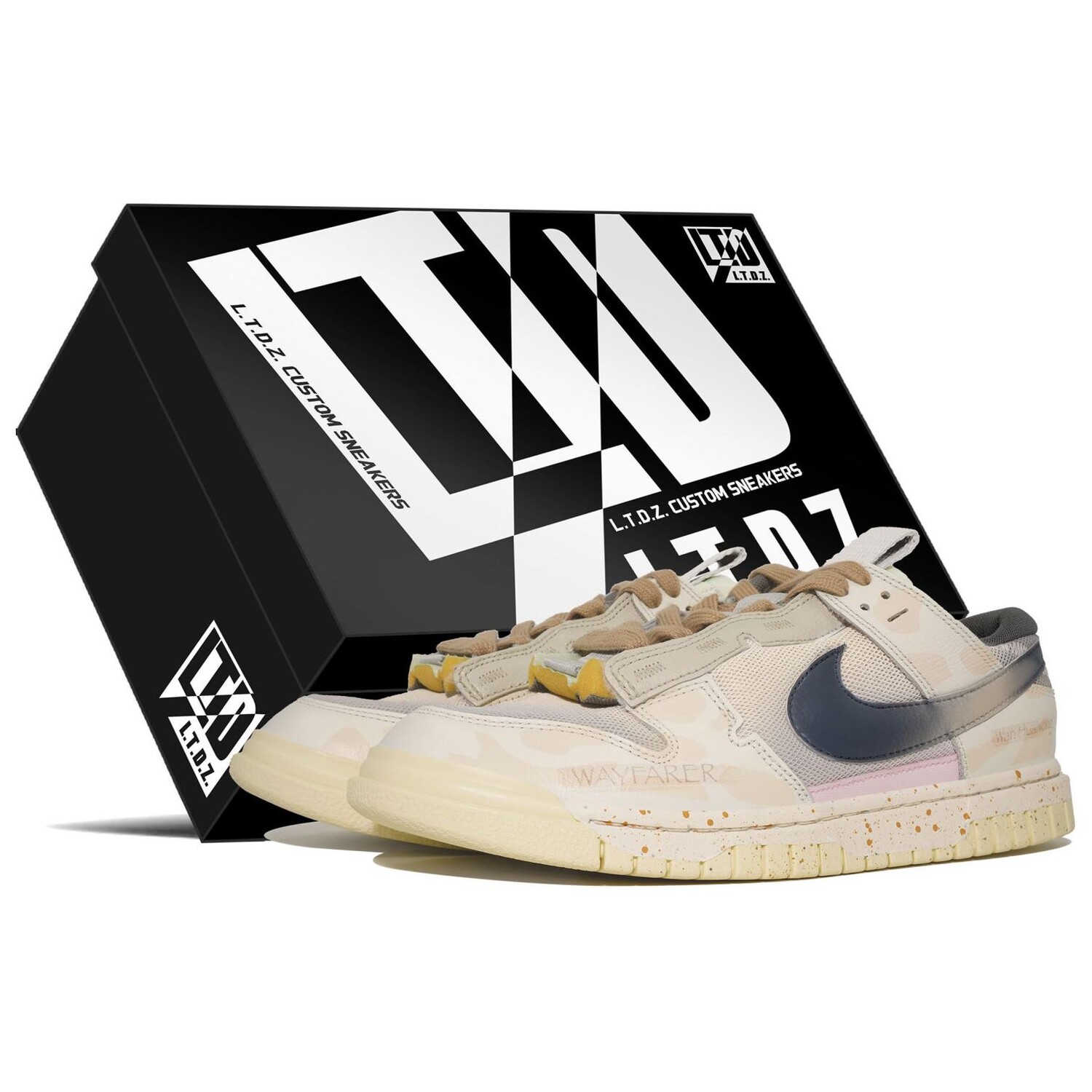 

Кроссовки Nike Air Dunk Jumbo Skateboarding Shoes Men Low-top Black, желтый