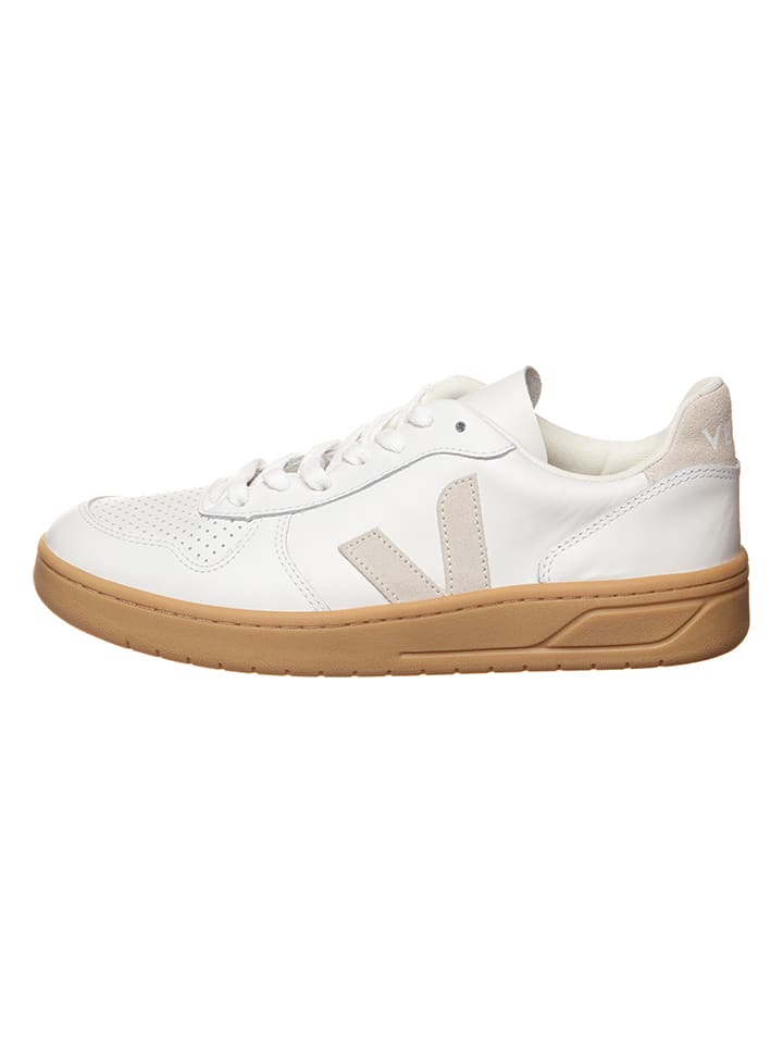 

Кроссовки на шнуровке Veja Leder-Sneakers V 10, цвет Weiß/Creme