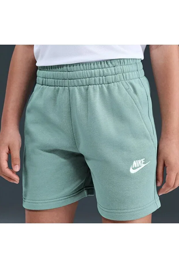 Детские шорты спортивные с эластичным поясом Nike, Green - White — фото 3