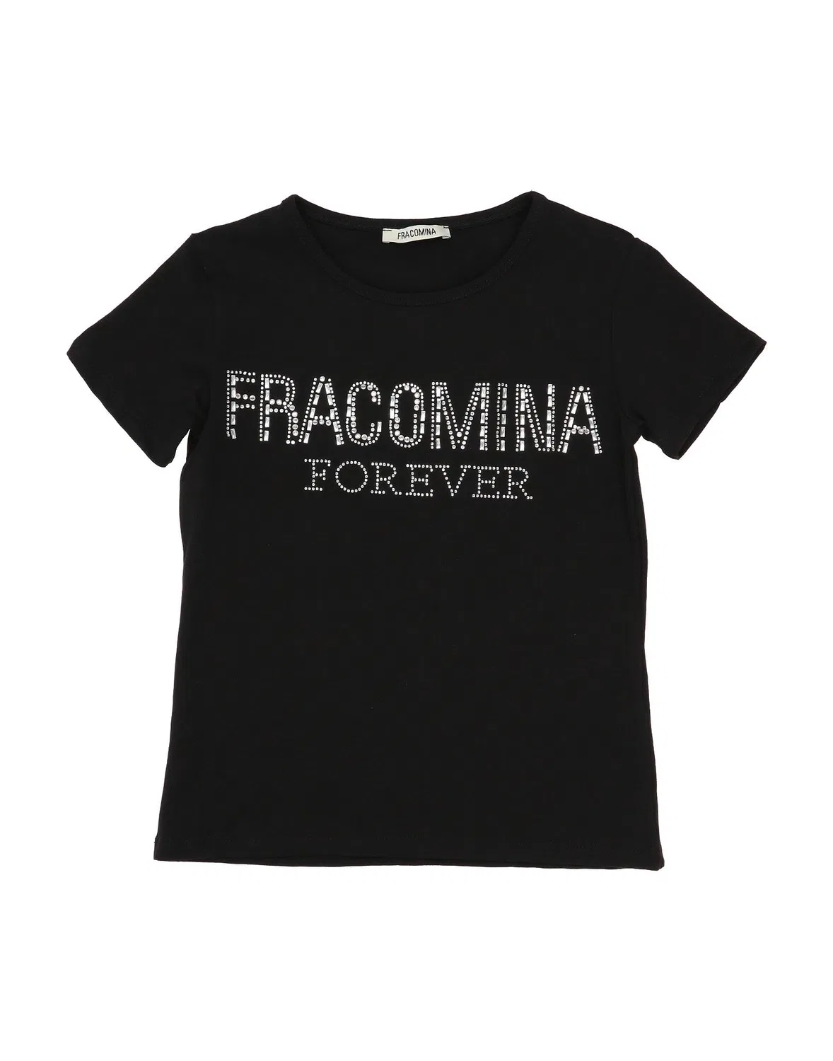 Детская футболка для девочек с принтом Fracomina Mini, черный