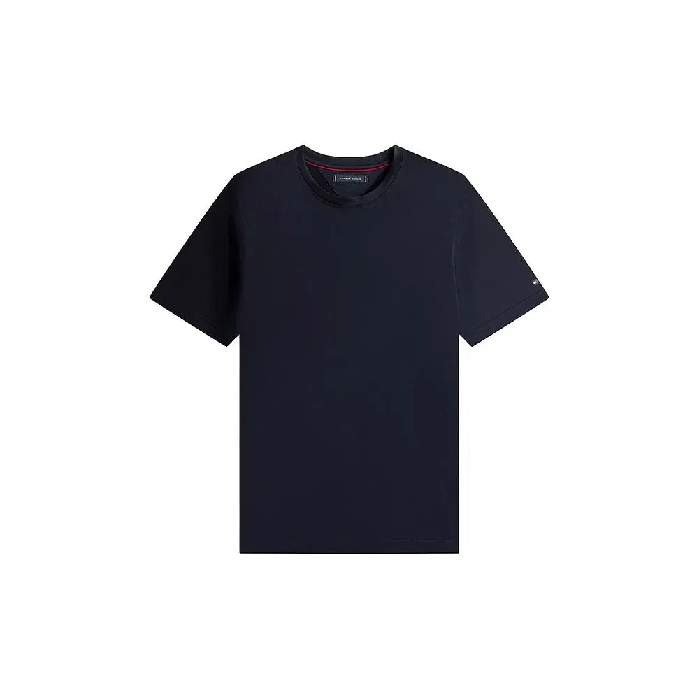 Мужская мерсеризованная футболка с коротким рукавом Tommy hilfiger, Blue — фото 3