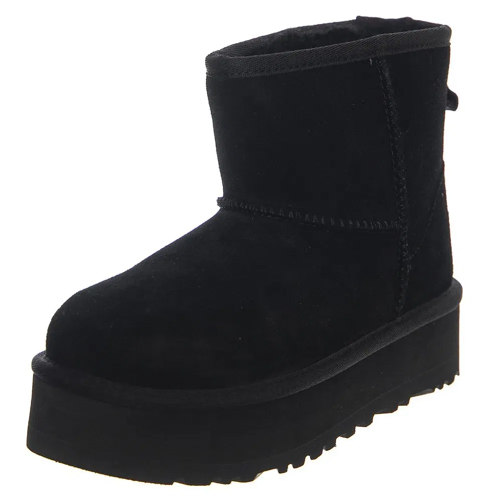 Детские ботинки для девочек и мальчиков на платформе Classic Mini Platform Ugg, Black