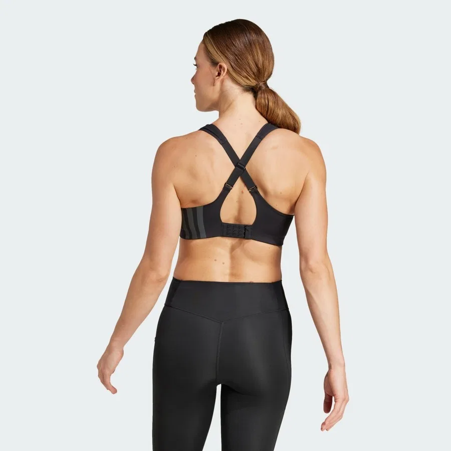 Спортивный бюстгальтер с высокой поддержкой Tlrd Impact Training High Support adidas, Черный — фото 2