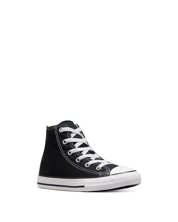 Детские кроссовки для девочек на шнуровке Chuck Taylor All Star High Top Converse, черный