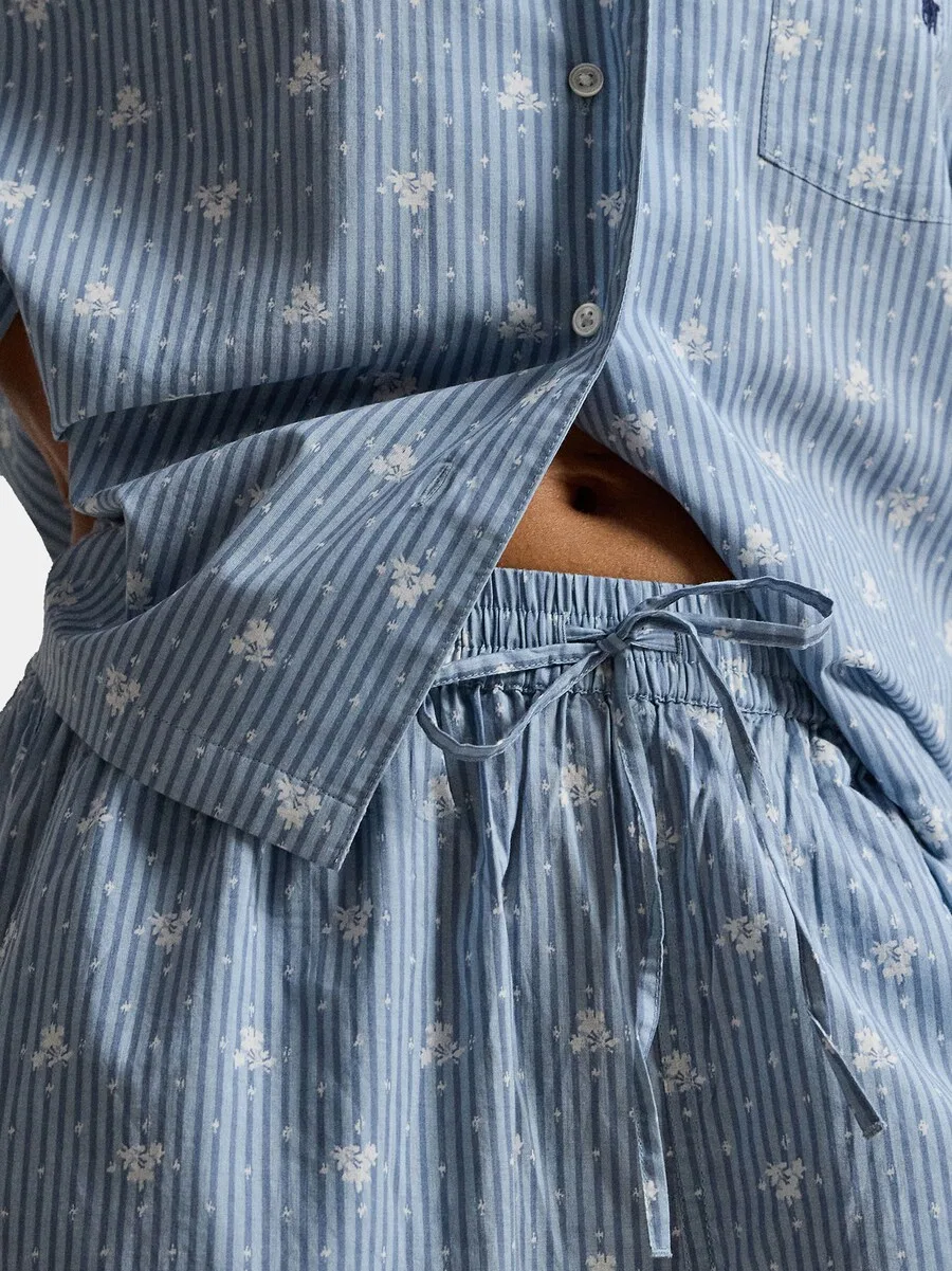 Пижама Polo Ralph Lauren 'Vintage Pretty Voile' светло-голубого цвета — фото 4