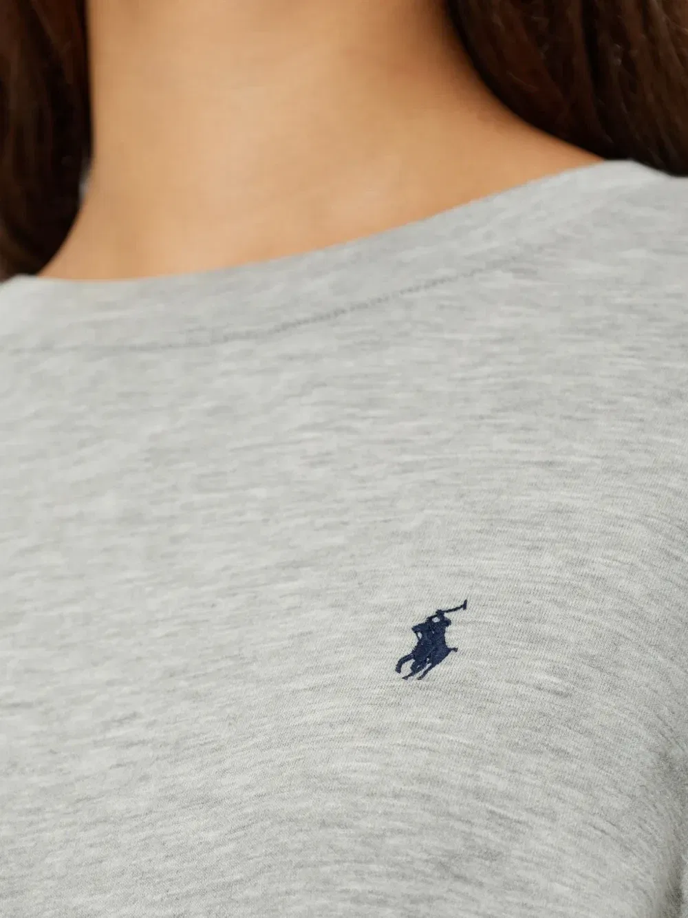 Комплект пижамы из двух частей с вышитым логотипом POLO RALPH LAUREN, серый — фото 3