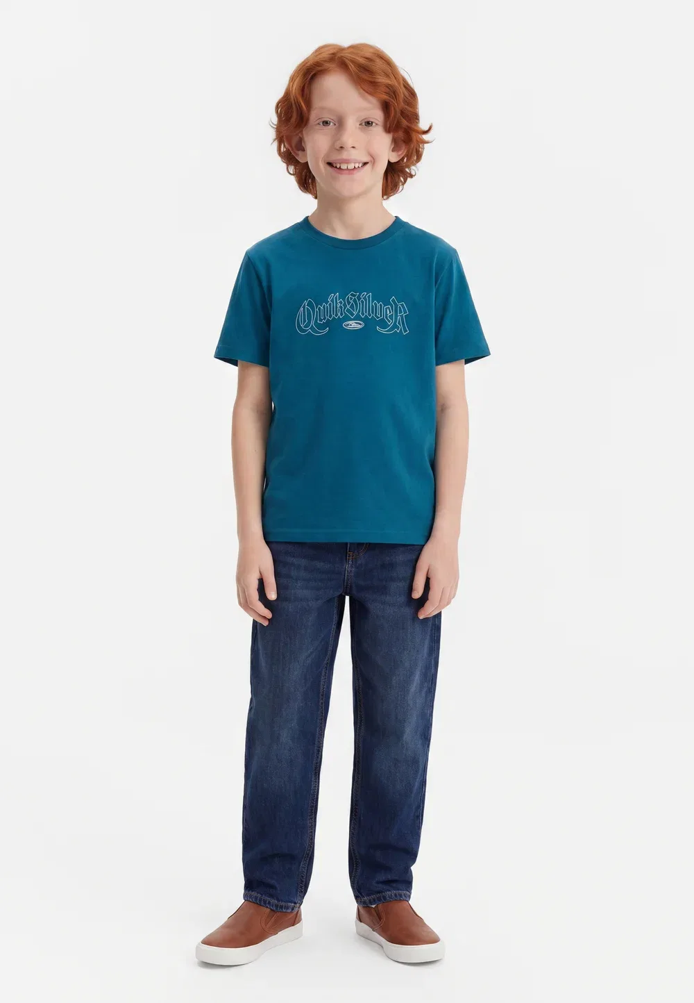 Черт возьми - футболка с принтом Quiksilver, Blue Coral