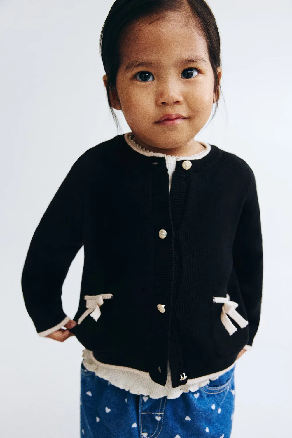 Кардиган тонкой вязки H&M, Schwarz