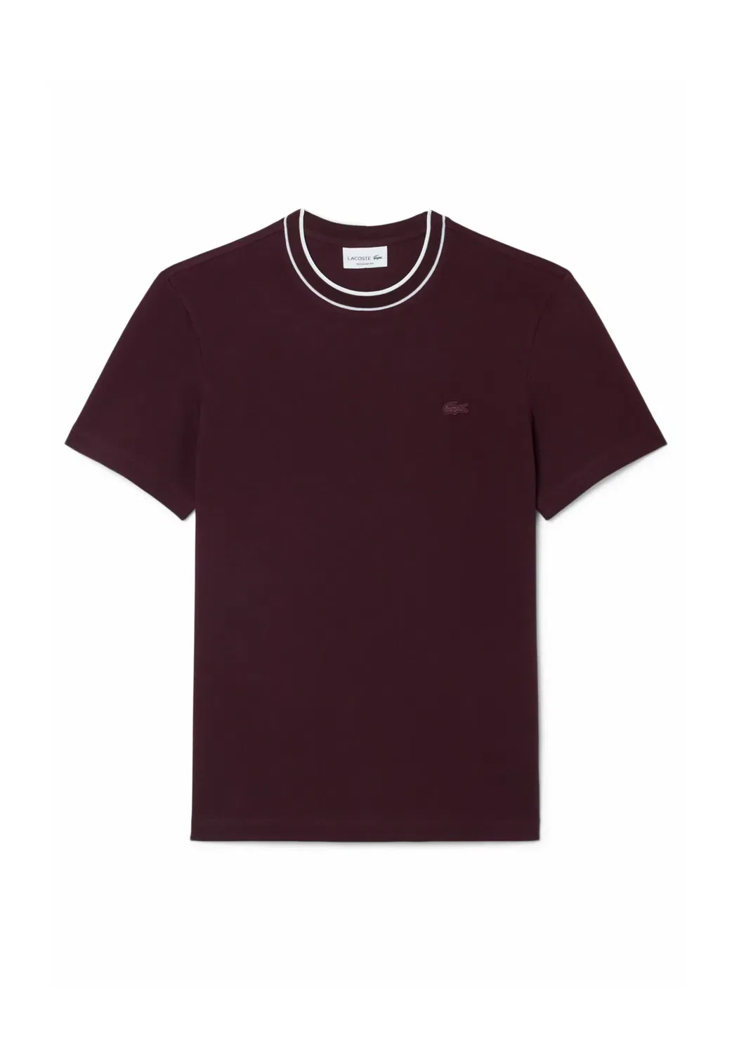 Th8174_166 - базовая футболка Lacoste, Marron Châtaigne-Ke