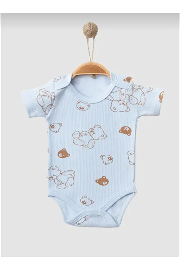 Детское боди-комбинезон с коротким рукавом с принтом Teddy Bear Printed Nayinom, Teddy Bear Printed — фото 4