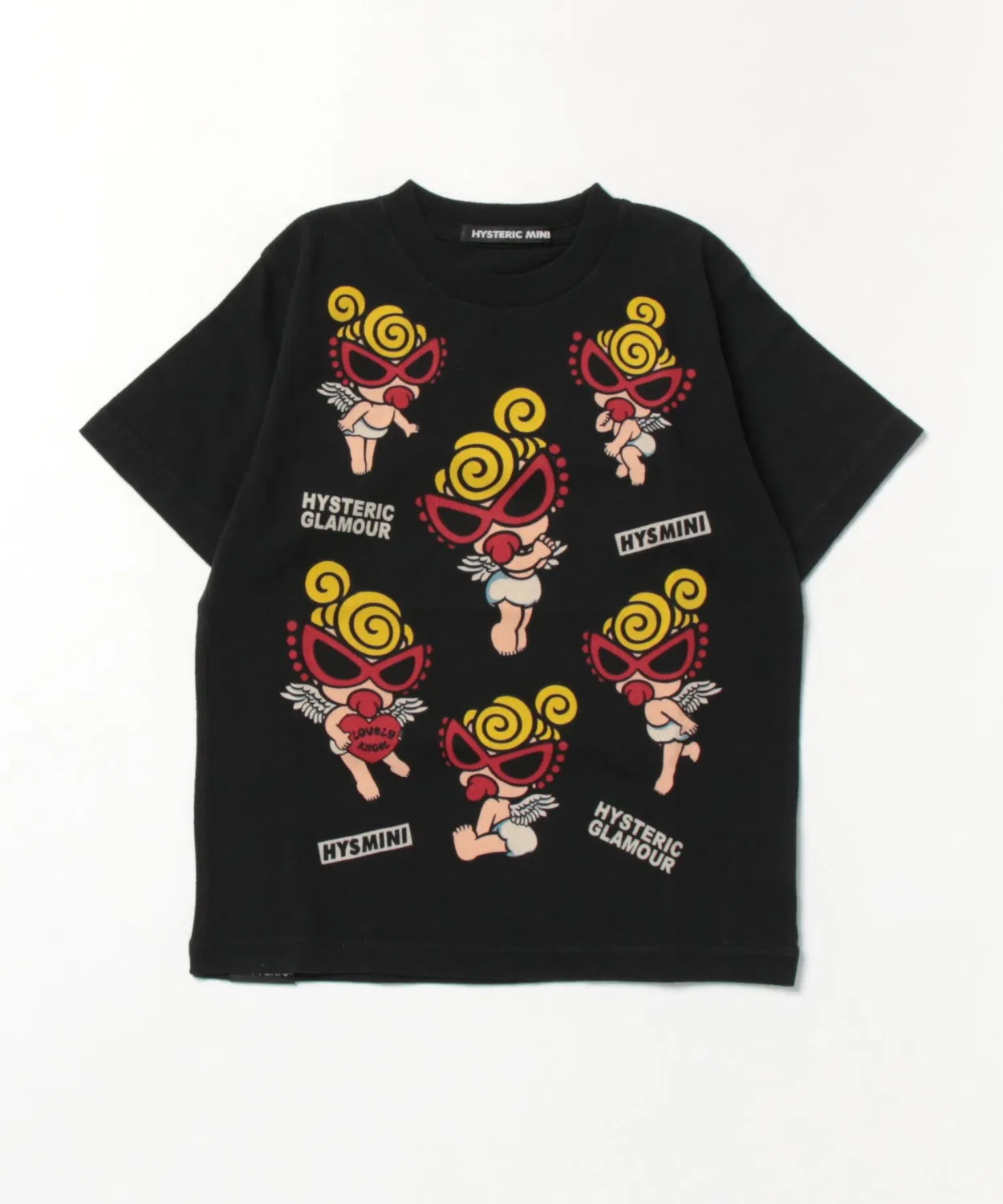 Детская футболка с коротким рукавом Angel Mini HYSTERIC MINI, Black