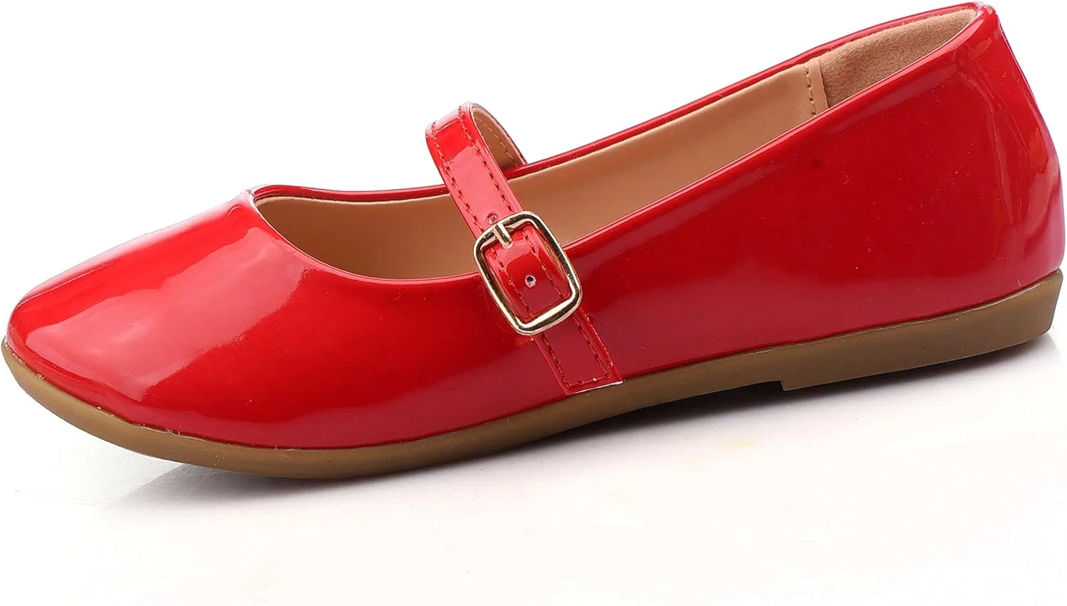 Детские туфли-балетки для девочек с бантом Nova Utopia Nova Footwear, Red — фото 2