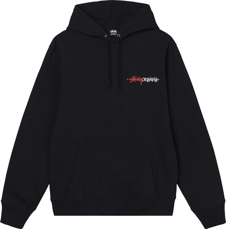 

Толстовка Stussy Positive Vibrations Appliqué Hood 'Black', черный